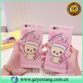 2016 trending products candy style bear with butterfly knot design tpu back cover for iphone 6 5.5 case